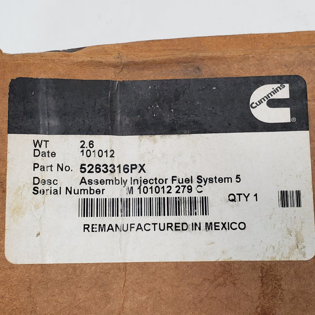 5263316RXR (0-986-435-505) Rebuilt Bosch Common Rail Fuel Injector fits Cummins 5.9L Engine - Goldfarb & Associates Inc