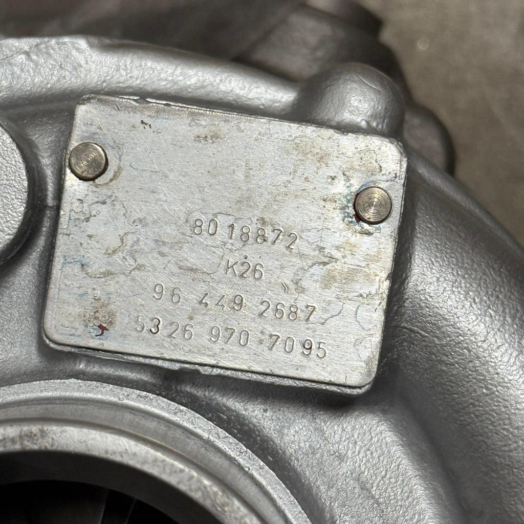 5326-970-7095R (8005483) Rebuilt KKK K26 Turbocharger fits Iveco 8061SRM Marine Engine