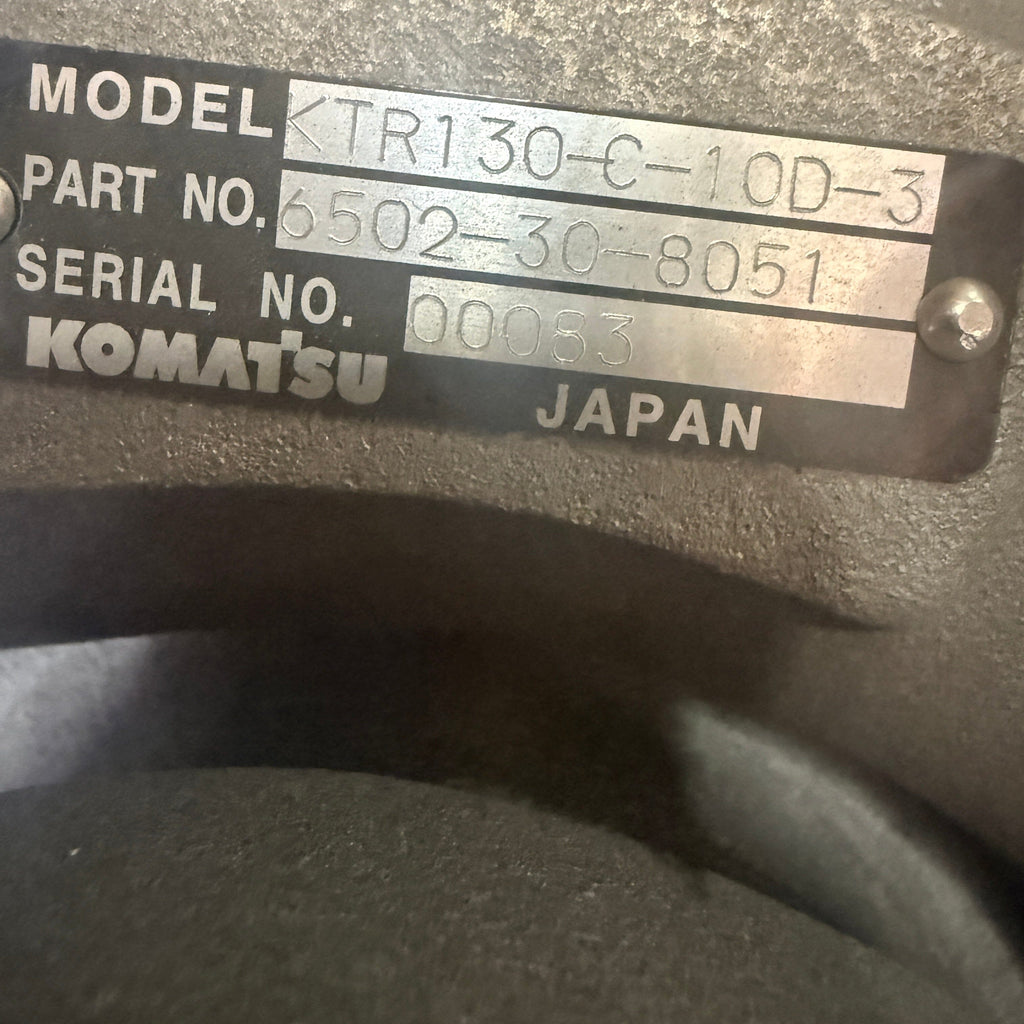 6502-30-8051N (KTR130-C-10D-3) New Turbocharger Fits Komatsu Diesel Engine - Goldfarb & Associates Inc