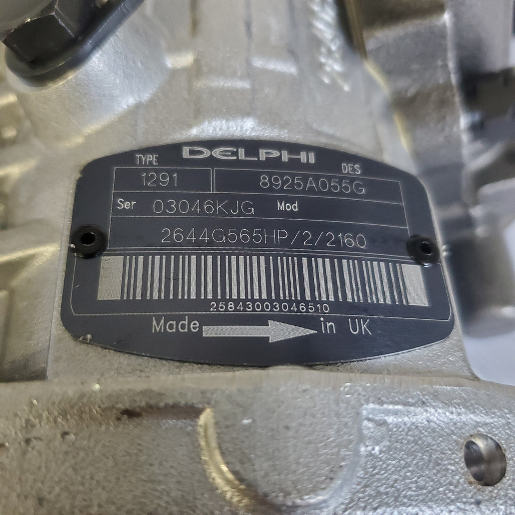 8925A050GN (8925A051G; 8925A052G; 8925A053G; 8925A054G; 2644G565HP/2/2160; AS50693) New Delphi Type 1291 Injection Pump Fits Perkins Diesel Engine - Goldfarb & Associates Inc