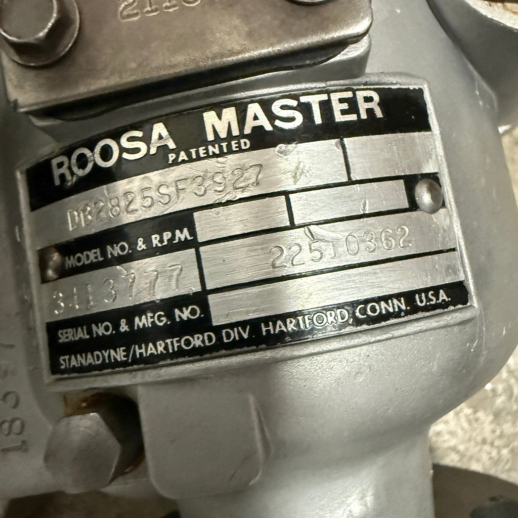DB2825-3927R (DB2825SF3927; DB2825-3927; 22510362; DB2-3927) Rebuilt Stanadyne Roosa Master Injection Pump Fits GM Chevy 5.7L V8 Diesel Engine - Goldfarb & Associates Inc