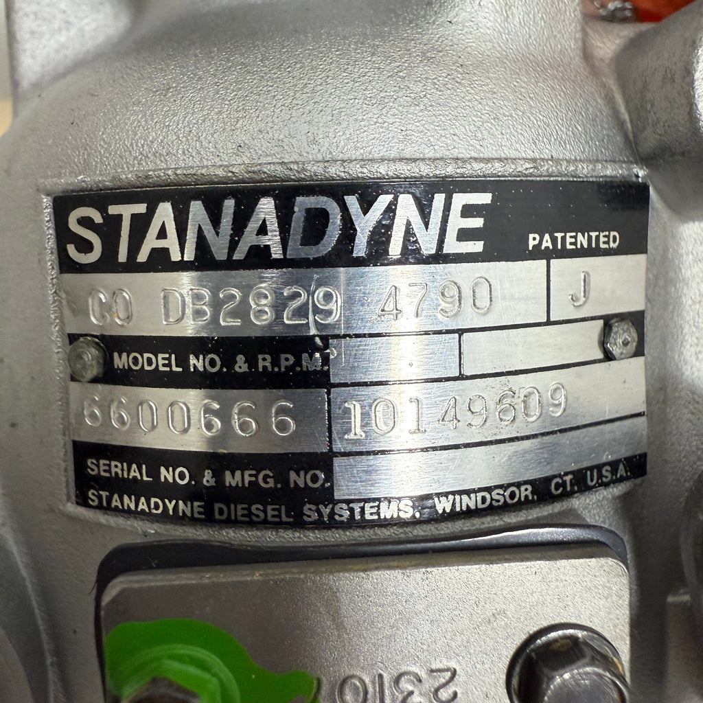 DB2829-4790R (04790 ; 10149609) Rebuilt Stanadyne Injection Pump fits GM 6.2L Pickup and Van Engine - Goldfarb & Associates Inc