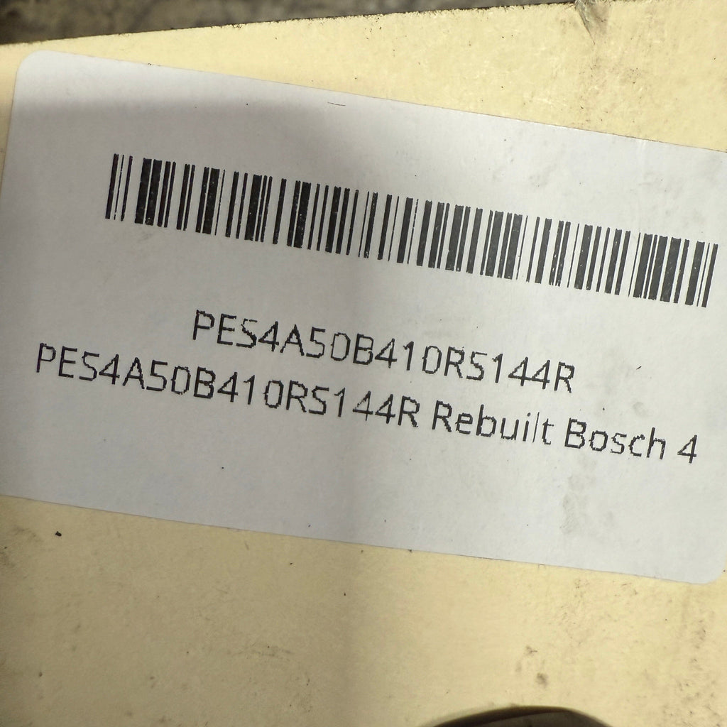 PES4A50B410RS144R Rebuilt Bosch 4 Cylinder Fuel Injection Pump Fits 1957 Mercedes 180D Diesel Engine - Goldfarb & Associates Inc