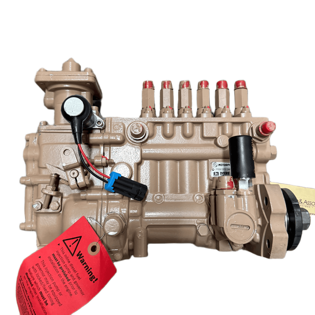 RE506419R (990.3442; SE500370; PP6M10P1F3442) Rebuilt Motorpal 6 Cylinder Injection Pump fits John Deere Engine - Goldfarb & Associates Inc