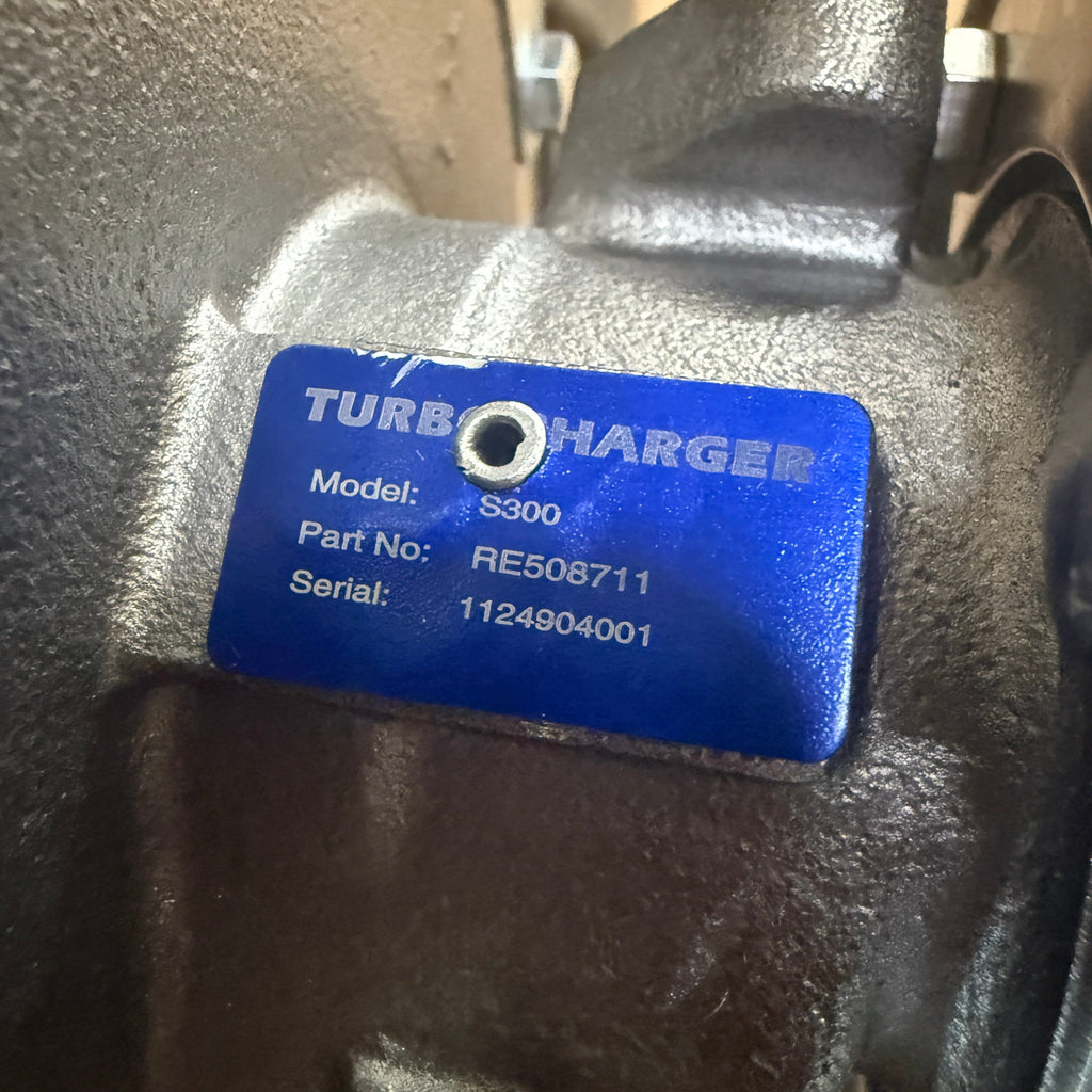 RE508711AN (RE508029 ; SE501668) Aftermarket New Borg Warner S300 Turbocharger fits John Deere 6081H 8.1L Engine