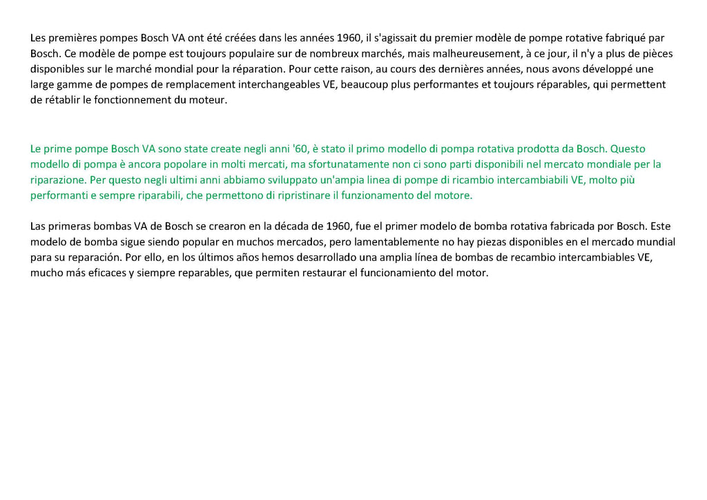 0-460-314-045DR (3228352R91) Rebuilt Bosch VA Upgrade Injection Pump fits IHC 4.4L 58kW D268 Engine