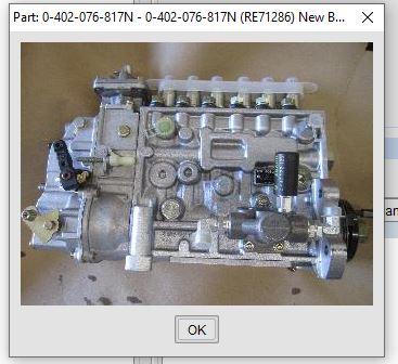 0-402-076-817 (RE71286) Core Injection Pump fits John Deere Engine - Goldfarb & Associates Inc