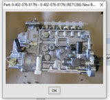 0-402-076-817N (0-402-076-817) New Bosch Injection Pump fits John Deere Engine - Goldfarb & Associates Inc