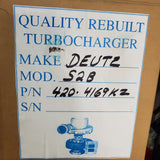 04204169KZR (316732) Rebuilt Schwitzer S2B Turbocharger fits Deutz Engine - Goldfarb & Associates Inc