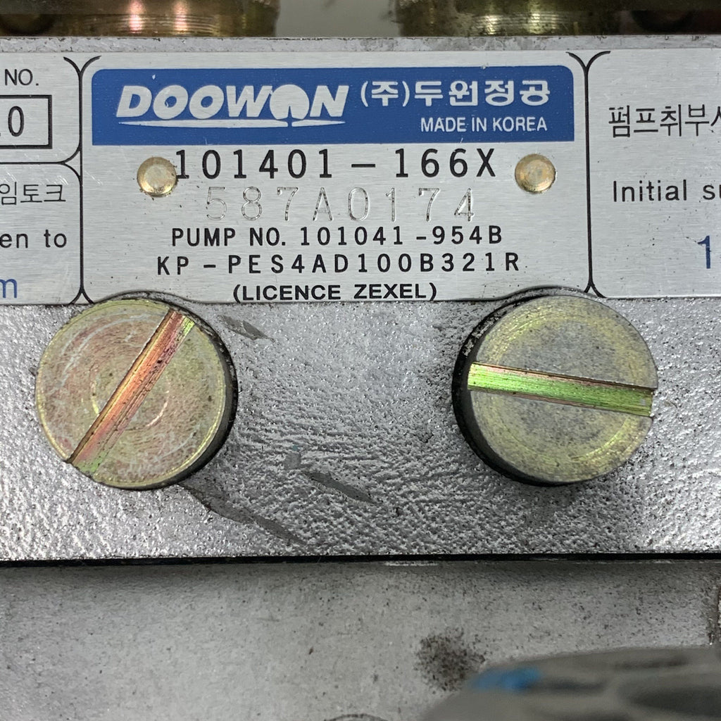 101401-166XN (587A0174; PES4AD100B321R; KP-EP/RSV200-1450AQ43A312) New Doowon 4 Cylinder Fuel Injection Pump Fits Diesel Engine - Goldfarb & Associates Inc
