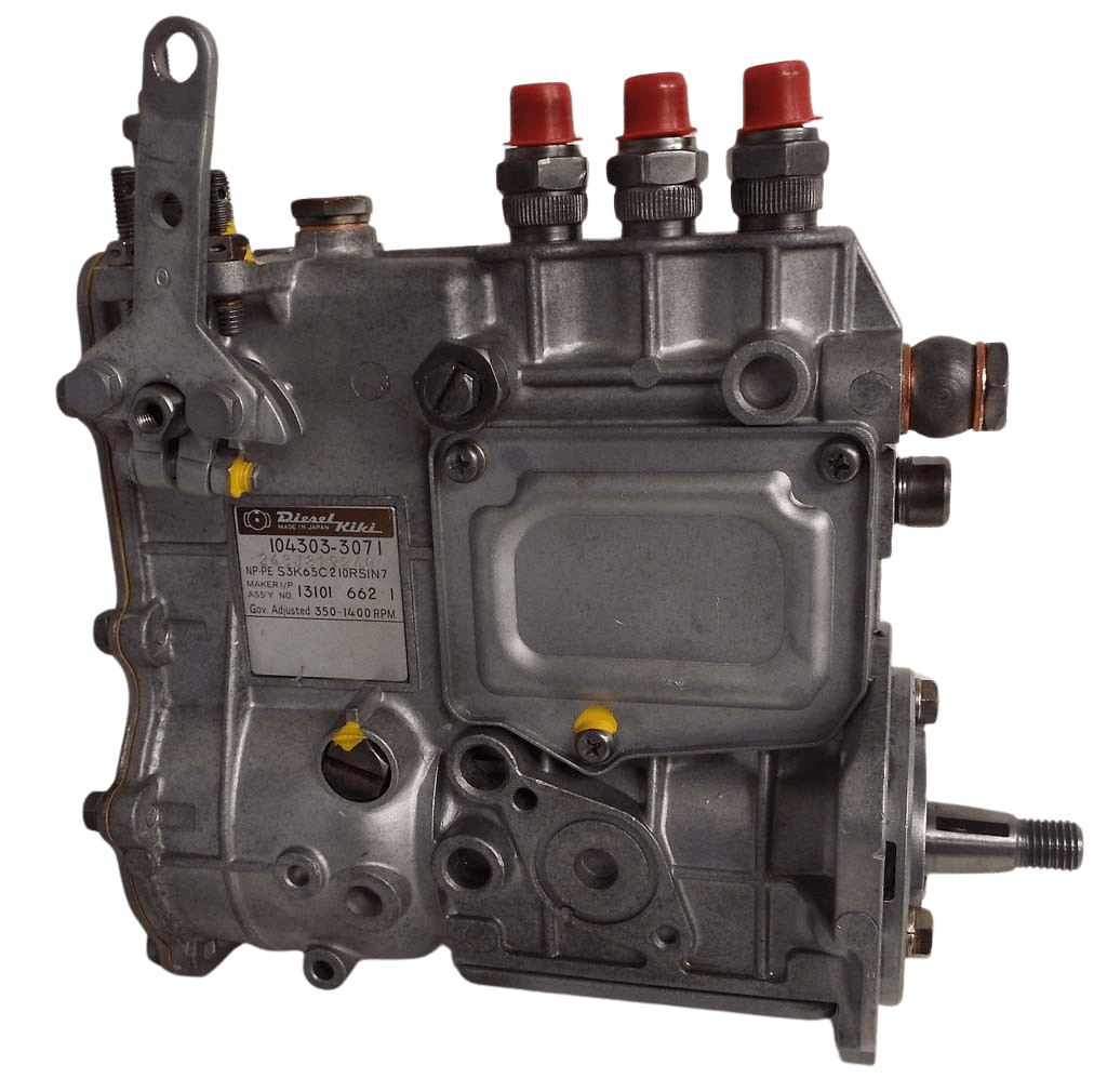104303-3071DR (104303-3070, 104303-3071, 131016620, 131016621, SBA131016620, SBA131016621) Rebuilt Diesel Kiki Injection Pump Fits Ford NH 1900 Compact Diesel Engine - Goldfarb & Associates Inc