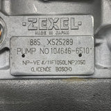 104646-6510R - Rebuilt Zexel Isuzu VE4 Injection Pump Fits D201-03 Engine - Goldfarb & Associates Inc