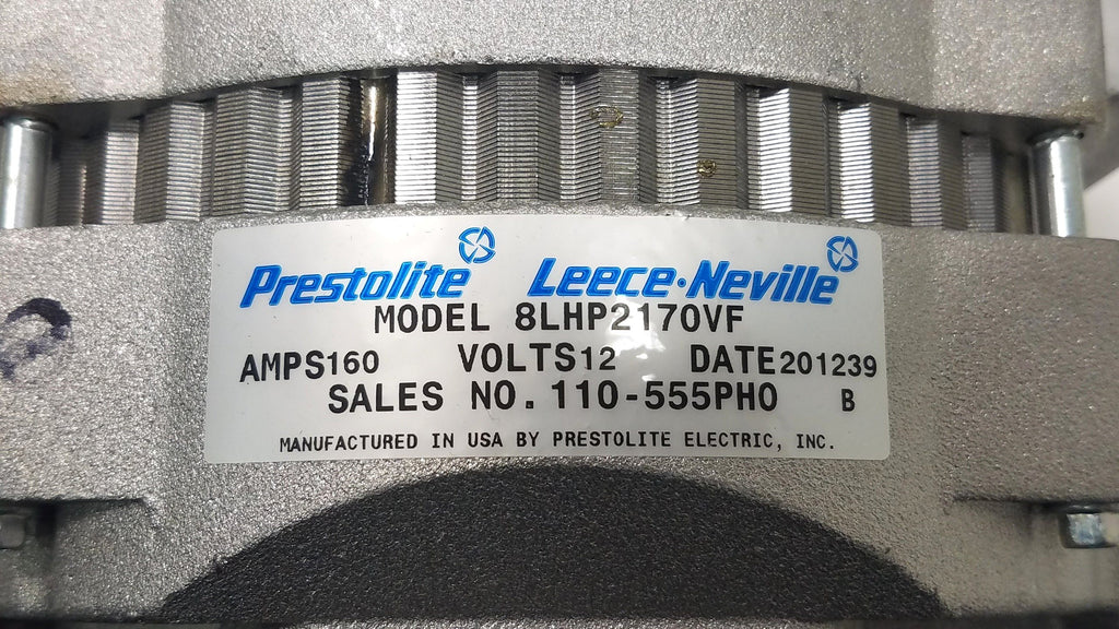 110-555PHON (8LHP2170VF) New Neville 12V 160A Generator Leece - Goldfarb & Associates Inc
