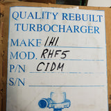 123912-18011R (123912-18011R) Rebuilt Kubota RHF5 Turbocharger fits IHI Engine - Goldfarb & Associates Inc