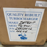 23503042R (465717-0001) Rebuilt Garrett TW9401 Turbocharger Fits Detroit 16V92TA Marine Diesel Engine - Goldfarb & Associates Inc