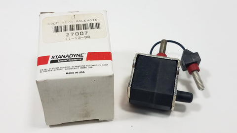 27007 New Stanadyne 24V Cold ADVA Solenoid 03-27-97 Diesel Systems - Goldfarb & Associates Inc