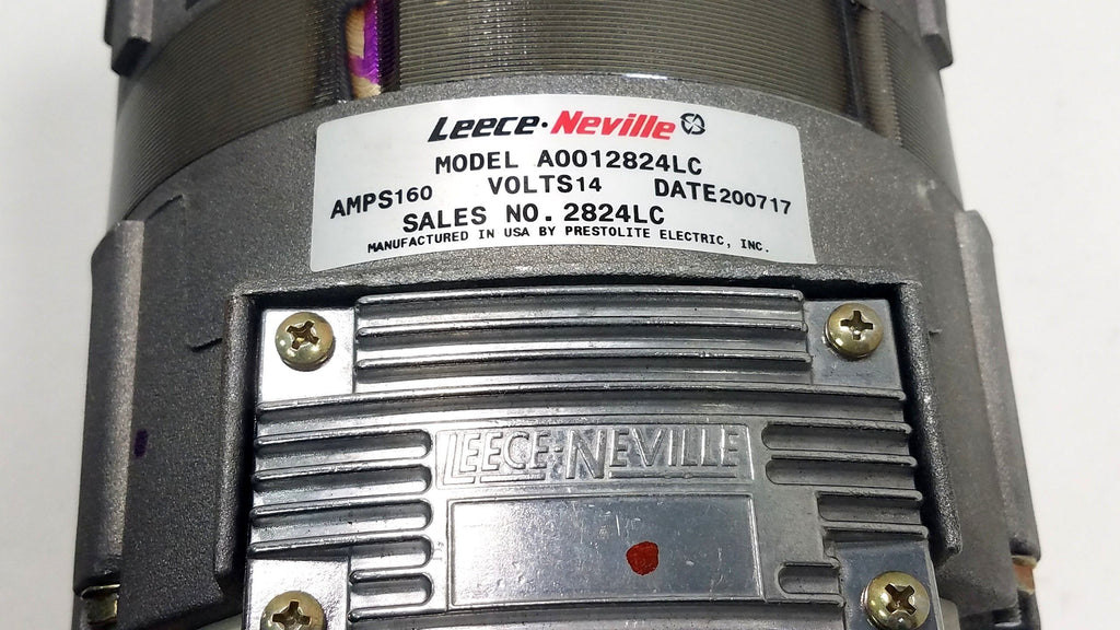 2824LCN (A0012824LC) New Neville 14 Volt 160 Amp Alternator Leece - Goldfarb & Associates Inc