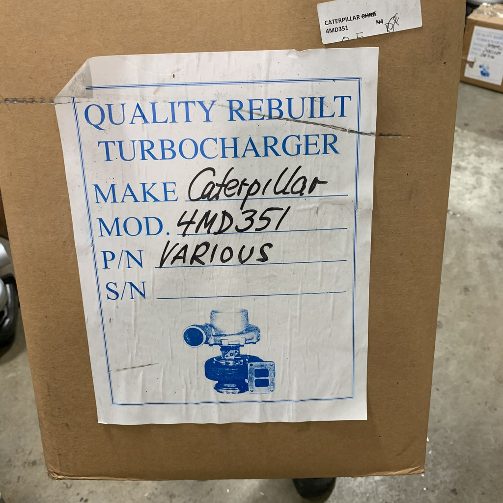 310153 (3S3512) Rebuilt Borg Warner 4D354 Turbocharger - Fits Caterpillar Diesel Engine - Goldfarb & Associates Inc