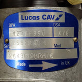 3241F950DR (2643C198) New Perkins DPA Injection Pump fits Lucas CAV Engine - Goldfarb & Associates Inc