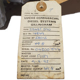 3348F590DR (89NY9A543BA) New Lucas CAV DPA Injection Pump fits Ford Engine - Goldfarb & Associates Inc