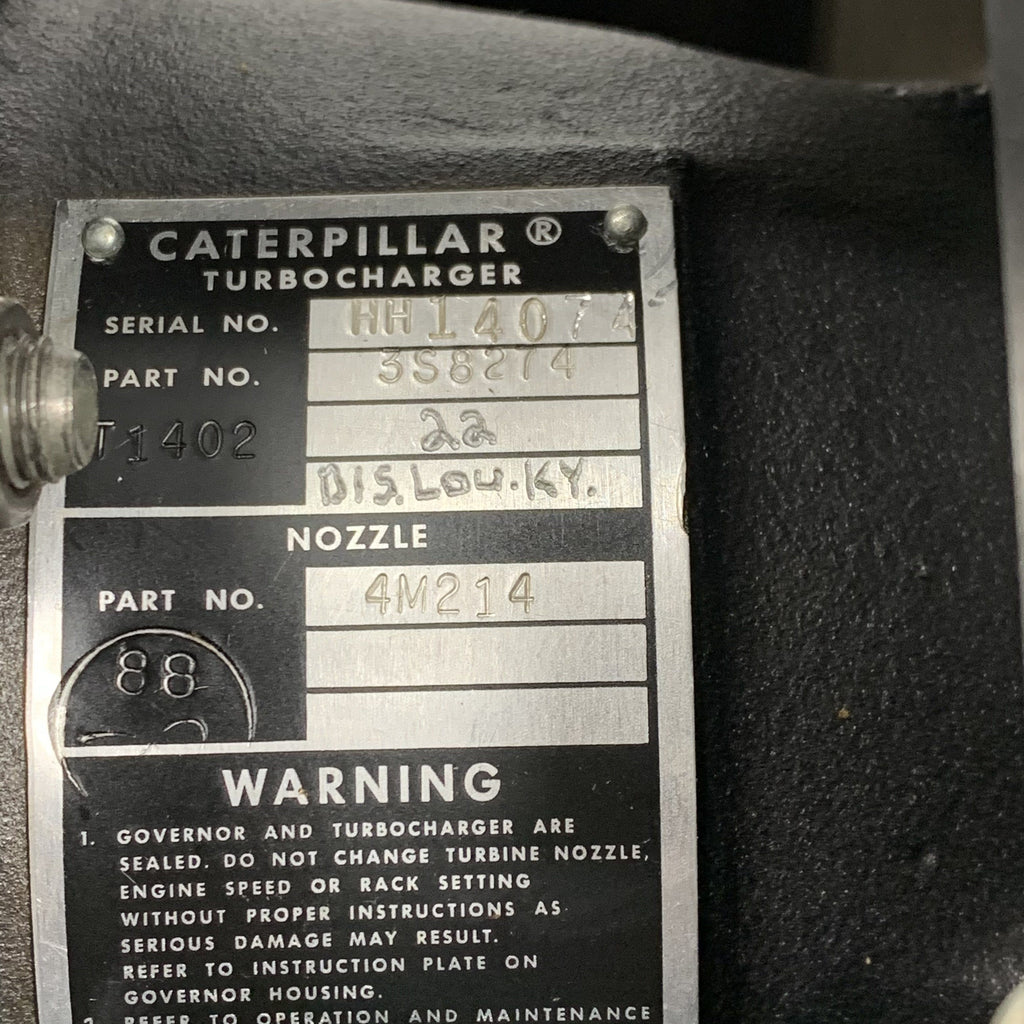 3S8274R (HH1407) Rebuilt Caterpillar T1402 Turbocharger  fits Diesel Engine - Goldfarb & Associates Inc