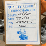 452073-0004AN (2674A056) New Perkins GT2565 Turbocharger fits Volvo TD40QC Engine - Goldfarb & Associates Inc