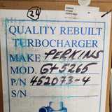 452073-0004AN (2674A056) New Perkins GT2565 Turbocharger fits Volvo TD40QC Engine - Goldfarb & Associates Inc