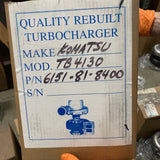 466702-0001AN (6151-81-8400) Aftermarket New Garrett TB4130 Turbocharger fits Komatsu S6D125B Engine - Goldfarb & Associates Inc