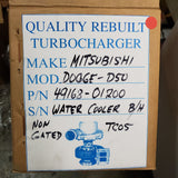 49168-01200R (MD017658) Rebuilt TC05 Turbocharger fits Mitsubishi Raider Engine - Goldfarb & Associates Inc