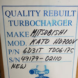 49179-02110AN (49179-02110AN) New TD06 Turbocharger fits Mitsubishi Engine - Goldfarb & Associates Inc