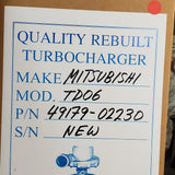 49179-02230AN (5I7585) New TD06H Turbocharger fits Caterpillar Engine - Goldfarb & Associates Inc