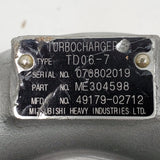 49179-02712R (ME304598; 49179-02710, 49179-02711, 49179-02713, 4917902712; ME303063, ME304031, ME304598, ME445047) Rebuilt Mitsubishi TD06-7 Turbocharger Fits 2004- Mitsubishi Fuso FK61FK, FM65F 278HP 17T 4AT, Various with 6M60 EURO 4 Engine - Goldfarb & Associates Inc