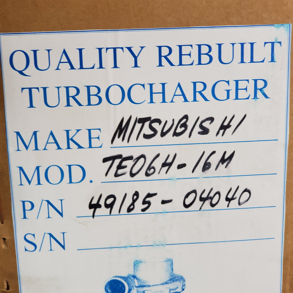 49185-04040AN (49185-04040AN) New TE06H-16M Turbocharger fits CAT Engine - Goldfarb & Associates Inc