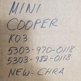 5303-970-0118R (5303-970-0118R) Rebuilt Borg Warner K03 Turbocharger fits Mini Cooper Engine - Goldfarb & Associates Inc