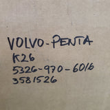 5326-970-6016R (3581528) Rebuilt KKK K26 Turbocharger fits VolvoPenta Marine Engine - Goldfarb & Associates Inc