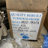 5326-970-6496R (860352R) Rebuilt KKK K26 Turbocharger fits VolvoPenta Marine Engine - Goldfarb & Associates Inc