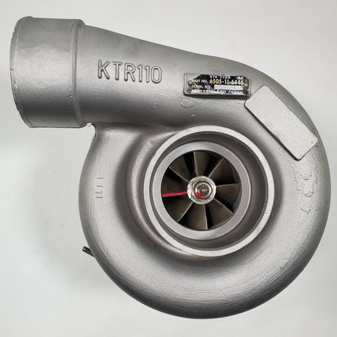 6505-11-6446R (6505116446R) Rebuilt KTR-110A-1E Turbocharger fits Komatsu Engine - Goldfarb & Associates Inc