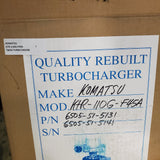 6505-51-5131R (6505515141) Rebuilt Komatsu KTR-110G Turbocharger fits Engine - Goldfarb & Associates Inc