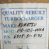 6505-51-5170AR (6505515170AR) Rebuilt KTR-116G Turbocharger fits Komatsu Engine - Goldfarb & Associates Inc