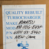 6505-52-5460R (6505525460R) Rebuilt KTR110G-E43F Turbocharger fits Komatsu Engine - Goldfarb & Associates Inc