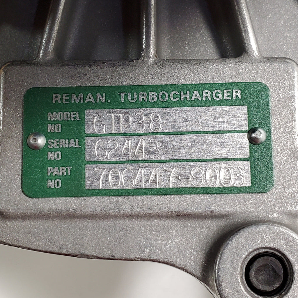 706447-9003R (1831457C91) Rebuilt GTP38 Turbocharger Fits Diesel Engine - Goldfarb & Associates Inc
