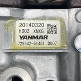 729642-51451N (D007;20140320;H003;XNXG) New Yanmar Injection Pump Fits Diesel Engine - Goldfarb & Associates Inc