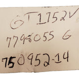 750952-0014R (116577980551) Rebuilt Garrett GT1752V Turbocharger fits BMW Engine - Goldfarb & Associates Inc