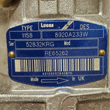 8920A233WDR (RE65262) New CAV Lucas DP201 Injection Pump fits John Deere Delphi Engine - Goldfarb & Associates Inc