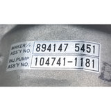 9-460-610-324N (9-460-610-324) New Injection Pump fits ZEXEL Engine - Goldfarb & Associates Inc