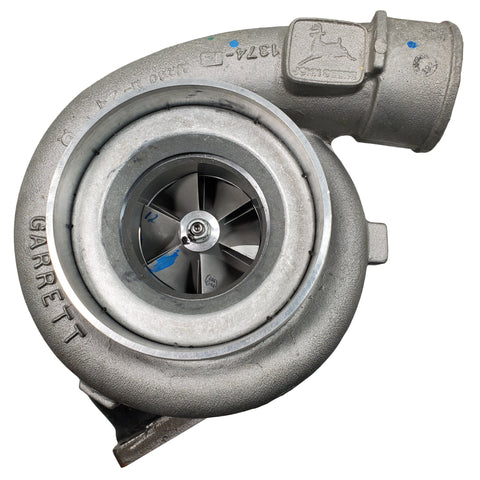 RE503189R (705055-0002) Rebuilt Garrett TMF55 Turbocharger fits John Deere Engine - Goldfarb & Associates Inc